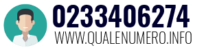 Numero di telefono 0233406274 0233406274