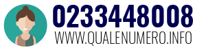 Numero di telefono 0233448008 0233448008