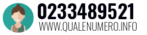 Numero di telefono 0233489521 0233489521