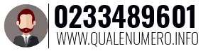 Numero di telefono 0233489601 0233489601