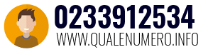 Numero di telefono 0233912534 0233912534