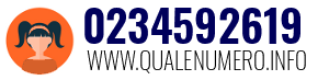 Numero di telefono 0234592619 0234592619