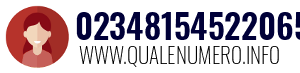 Numero di telefono 02348154522065 02348154522065