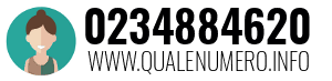 Numero di telefono 0234884620 0234884620