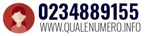 Numero di telefono 0234889155 0234889155