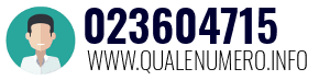 Numero di telefono 023604715 023604715