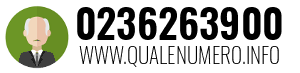 Numero di telefono 0236263900 0236263900