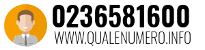 Numero di telefono 0236581600 0236581600