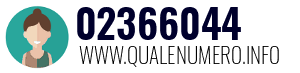 Numero di telefono 02366044 02366044