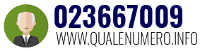 Numero di telefono 023667009 023667009
