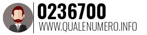 Numero di telefono 0236700 0236700