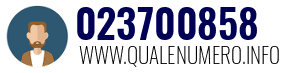Numero di telefono 023700858 023700858