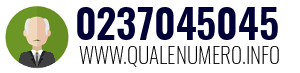 Numero di telefono 0237045045 0237045045