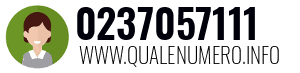Numero di telefono 0237057111 0237057111