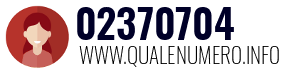Numero di telefono 02370704 02370704