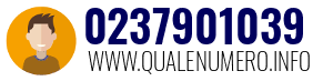 Numero di telefono 0237901039 0237901039