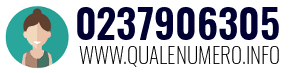 Numero di telefono 0237906305 0237906305