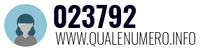 Numero di telefono 023792 023792