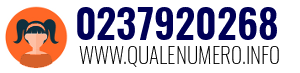 Numero di telefono 0237920268 0237920268