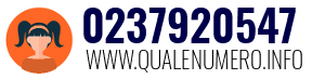 Numero di telefono 0237920547 0237920547