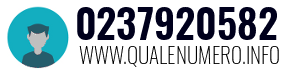 Numero di telefono 0237920582 0237920582