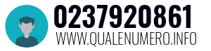 Numero di telefono 0237920861 0237920861