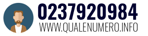 Numero di telefono 0237920984 0237920984