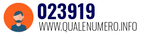 Numero di telefono 023919 023919