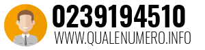 Numero di telefono 0239194510 0239194510