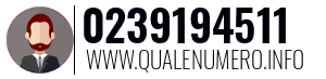 Numero di telefono 0239194511 0239194511