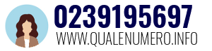 Numero di telefono 0239195697 0239195697