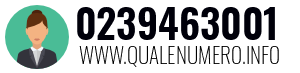 Numero di telefono 0239463001 0239463001