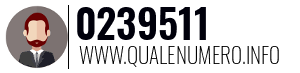 Numero di telefono 0239511 0239511