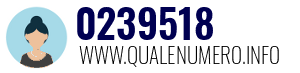 Numero di telefono 0239518 0239518
