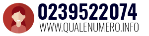 Numero di telefono 0239522074 0239522074