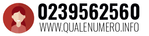 Numero di telefono 0239562560 0239562560