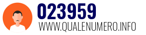 Numero di telefono 023959 023959