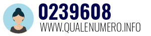 Numero di telefono 0239608 0239608