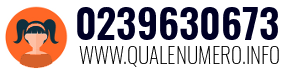 Numero di telefono 0239630673 0239630673