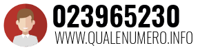 Numero di telefono 023965230 023965230