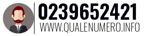 Numero di telefono 0239652421 0239652421