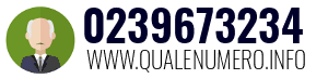 Numero di telefono 0239673234 0239673234