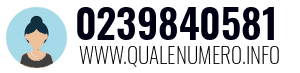 Numero di telefono 0239840581 0239840581