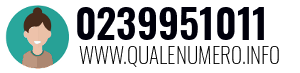 Numero di telefono 0239951011 0239951011