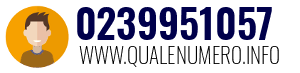 Numero di telefono 0239951057 0239951057