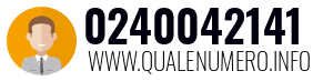 Numero di telefono 0240042141 0240042141