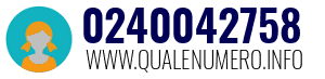 Numero di telefono 0240042758 0240042758