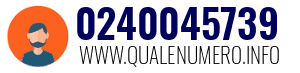 Numero di telefono 0240045739 0240045739