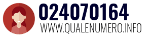 Numero di telefono 024070164 024070164