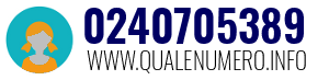 Numero di telefono 0240705389 0240705389